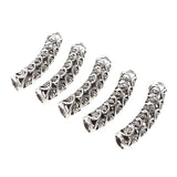 Maxbell 5Pcs Dreadlock Beads Braiding Jewelry Tubes Hair Pendants Ring Cuff 05