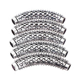 Maxbell 5Pcs Dreadlock Beads Braiding Jewelry Tubes Hair Pendants Ring Cuff 06