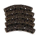 Maxbell 5Pcs Dreadlock Beads Braiding Jewelry Tubes Hair Pendants Ring Cuff 07