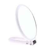 Maxbell Round Handheld Double Side Makeup Mirror Magnifying Mirror w/ Hanger Hole X10