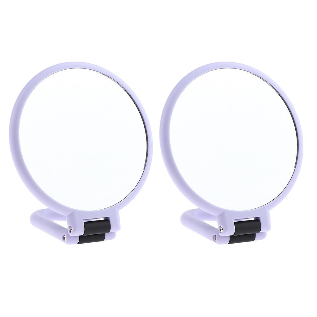 Dual Sided Folding Makeup Mirror w/ 5x/10x Magnification 5x Magnification