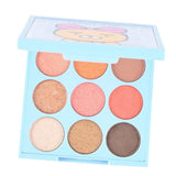 Maxbell Matte Shimmer 9 Color Eyeshadow Palette Blendable Eye Shadow Powder Grapefruit