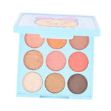 Maxbell Matte Shimmer 9 Color Eyeshadow Palette Blendable Eye Shadow Powder Grapefruit