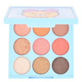 Maxbell Matte Shimmer 9 Color Eyeshadow Palette Blendable Eye Shadow Powder Grapefruit