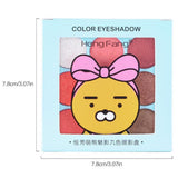 Maxbell Matte Shimmer 9 Color Eyeshadow Palette Blendable Eye Shadow Powder Roseate