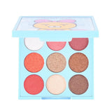 Maxbell Matte Shimmer 9 Color Eyeshadow Palette Blendable Eye Shadow Powder Roseate