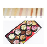 Maxbell Matte Shimmer 8 Colors Eyeshadow Makeup Liquid Eyeliner Eye Shadow Gel Cream