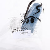 Maxbell Denim Lip Gloss Holder Lipstick Storage Case Container with Mirror for Purse Light Blue