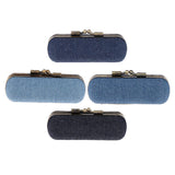 Maxbell Lipstick Case Holder Box Organizer Bag with Mirror for Ladies Dark Blue