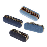 Maxbell Lipstick Case Holder Box Organizer Bag with Mirror for Ladies Dark Blue