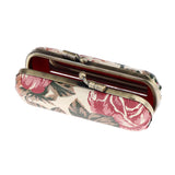 Maxbell Peony Lip Gloss Holder PU Lipstick Storage Case with Mirror for Travel 03
