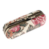 Maxbell Peony Lip Gloss Holder PU Lipstick Storage Case with Mirror for Travel 03