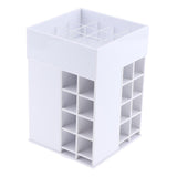 Maxbell Large 360 Rotating Makeup Organizer Cosmetic Lipsticks Display Holder Stand White 48 Slot