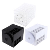 Maxbell Large 360 Rotating Makeup Organizer Cosmetic Lipsticks Display Holder Stand White 48 Slot