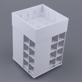 Maxbell Large 360 Rotating Makeup Organizer Cosmetic Lipsticks Display Holder Stand White 48 Slot