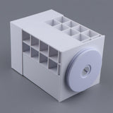 Maxbell Large 360 Rotating Makeup Organizer Cosmetic Lipsticks Display Holder Stand White 48 Slot