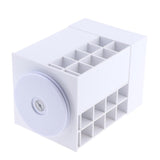 Maxbell Large 360 Rotating Makeup Organizer Cosmetic Lipsticks Display Holder Stand White 48 Slot