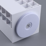 Maxbell Large 360 Rotating Makeup Organizer Cosmetic Lipsticks Display Holder Stand White 48 Slot