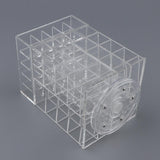 Maxbell Large 360 Rotating Makeup Organizer Cosmetic Lipsticks Display Holder Stand Clear 57 Slot