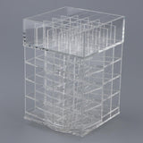Maxbell Large 360 Rotating Makeup Organizer Cosmetic Lipsticks Display Holder Stand Clear 57 Slot
