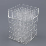 Maxbell Large 360 Rotating Makeup Organizer Cosmetic Lipsticks Display Holder Stand Clear 57 Slot