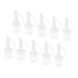 Maxbell Pack 10pcs Empty Glass Refillable Vials Liquid Containers Dropper Bottles 3 ml