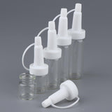 Maxbell Pack 10pcs Empty Glass Refillable Vials Liquid Containers Dropper Bottles 3 ml
