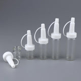 Maxbell Pack 10pcs Empty Glass Refillable Vials Liquid Containers Dropper Bottles 3 ml