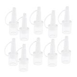 Maxbell Pack 10pcs Empty Glass Refillable Vials Liquid Containers Dropper Bottles 3 ml