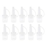 Maxbell Pack 10pcs Empty Glass Refillable Vials Liquid Containers Dropper Bottles 3 ml