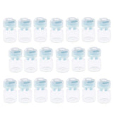20Pcs Empty Sealed Sterile Serum Powder Vials Bottle Container Blue Lids