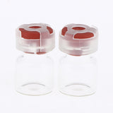 Maxbell 20Pcs Empty Sealed Sterile Serum Powder Vials Bottle Container Wine Red Lids