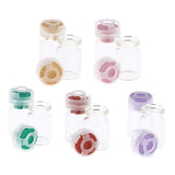 20pcs Empty Sterile Glass Sealed Serum Vials Liquid Containers 5ml Purple