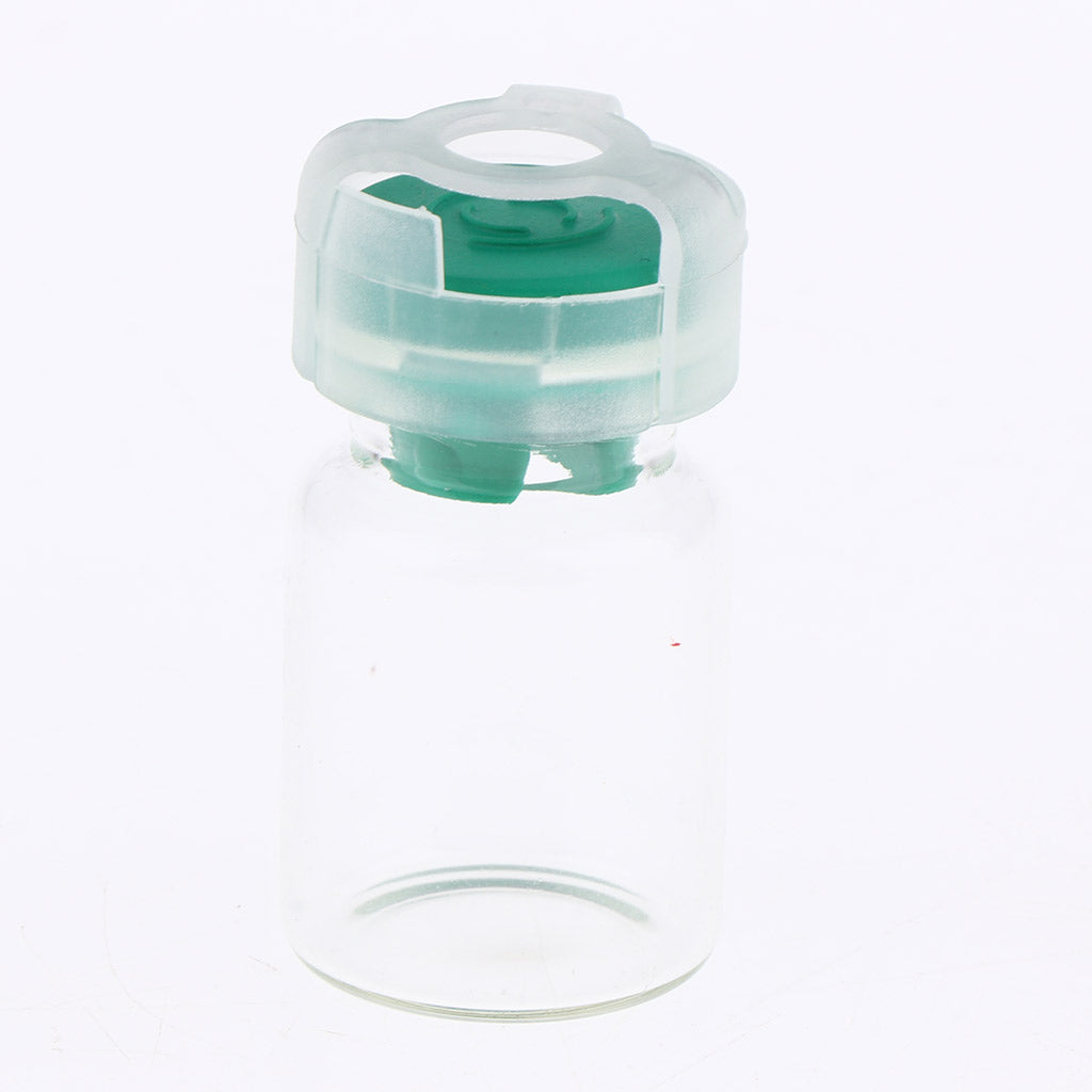 20pcs Empty Sterile Glass Sealed Serum Vials Liquid Containers 5ml Green