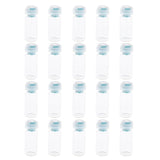20Pcs Empty Sterile Glass Sealed Serum Vials Bottles Powder Containers 10ml Light Blue