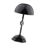 Maxbell Retro Wigs Holder Stand Caps Hanger Metal Hats Display Rack Black