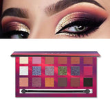 Maxbell Matte Shimmer 18 Colors Eyeshadow Palette Blendable Long Lasting Eye Shadow