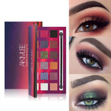 Maxbell Matte Shimmer 18 Colors Eyeshadow Palette Blendable Long Lasting Eye Shadow