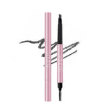 Maxbell Waterproof Eyebrow Pencil Long Lasting Dual Ends Brow Definer Pen Grey