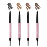 Maxbell Waterproof Eyebrow Pencil Long Lasting Dual Ends Brow Definer Pen Grey