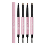 Maxbell Waterproof Eyebrow Pencil Long Lasting Dual Ends Brow Definer Pen Grey