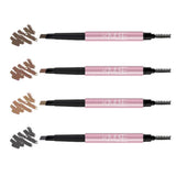 Maxbell Waterproof Eyebrow Pencil Long Lasting Dual Ends Brow Definer Pen Grey