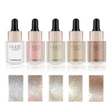 Maxbell 3D Highlighter Liquid Shimmer Glitter Face Glow Bronzer Concealer Celestial