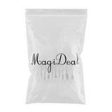 Maxbell 9Pcs Manicure Files Nail Drill Bits Electric Grinding Polishing Heads Brush