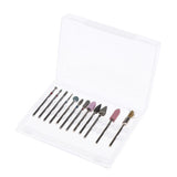 Maxbell 12pcs/set Cuticle Clean Nail Drill Bit File Polishing Electric Drill Bits 02