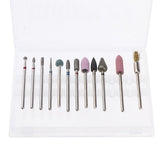 Maxbell 12pcs/set Cuticle Clean Nail Drill Bit File Polishing Electric Drill Bits 02