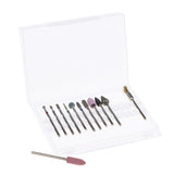 Maxbell 12pcs/set Cuticle Clean Nail Drill Bit File Polishing Electric Drill Bits 02