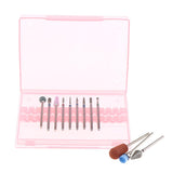 Maxbell 12Pcs/Set Ceramic Nail Art Drill Bits Nails Polishing Grinding Craft Head 04