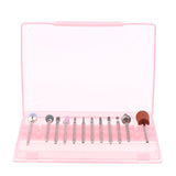 Maxbell 12Pcs/Set Ceramic Nail Art Drill Bits Nails Polishing Grinding Craft Head 04