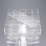 Maxbell 360 Rotating Lipstick Organizer Holder Rack Lipgloss Tower Stand 61 Grid Clear